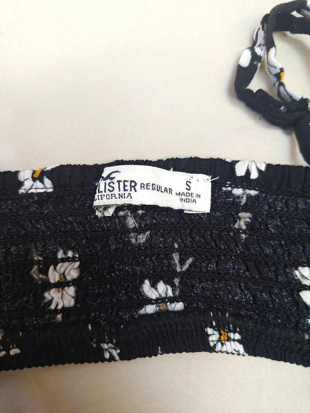 Hollister Black Floral Daisy Women's Short Romper - Lightweight S Small